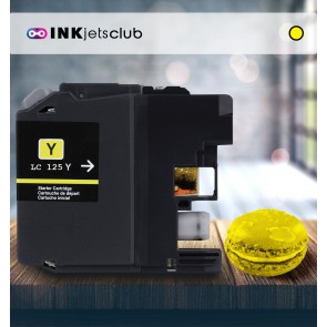Brother LC125 XLY Yellow, High Yield Compatible Ink Cartridge