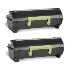 2 Multipack Lexmark 50F2H0E High Quality Remanufactured Laser Toners. Includes 2 Black