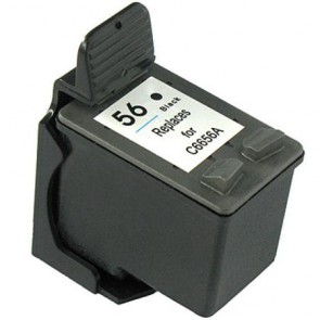 HP 56 (C6656AE) Black, High Quality Remanufactured Ink Cartridge