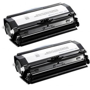 2 Multipack Dell 593-10839 High Quality Remanufactured Laser Toners. Includes 2 Black