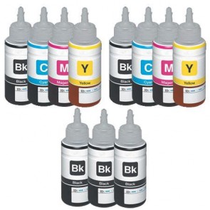 11 Multipack Epson T6641-4 BK/C/M/Y High Quality Remanufactured Ink Cartridges. Includes 5 Black, 2 Cyan, 2 Magenta, 2 Yellow