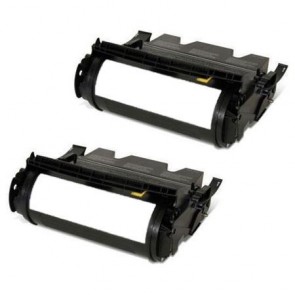 2 Multipack Lexmark 12A7460 High Quality Remanufactured Laser Toners. Includes 2 Black