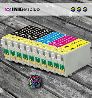 10 Multipack Epson 18 XL (T1816) High Yield Remanufactured Ink Cartridges. Includes 4 Black, 2 Cyan, 2 Magenta, 2 Yellow