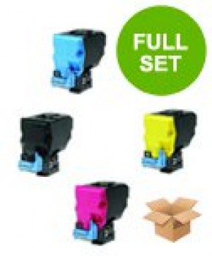 4 Multipack Epson S050590-93 BK/C/M/Y High Quality Remanufactured Laser Toners. Includes 1 Black, 1 Cyan, 1 Magenta, 1 Yellow