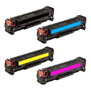 4 Multipack HP 826A (CF310A-13A) High Quality Remanufactured Laser Toners. Includes 1 Black, 1 Cyan, 1 Magenta, 1 Yellow