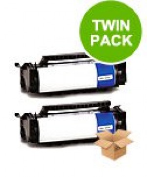 2 Multipack Lexmark 4K00199 High Quality Remanufactured Laser Toners. Includes 2 Black