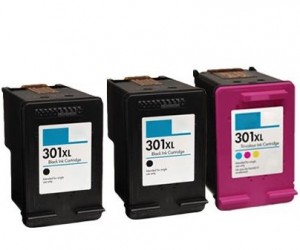 3 Multipack HP 301XL BK/CL High Yield Remanufactured Ink Cartridges
