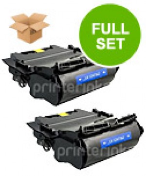 2 Multipack Lexmark 12A7365 High Quality Remanufactured Laser Toners. Includes 2 Black