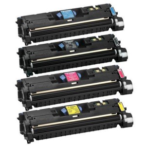 4 Multipack Canon 701 BK/C/M/Y High Quality Remanufactured Laser Toners. Includes 1 Black, 1 Cyan, 1 Magenta, 1 Yellow