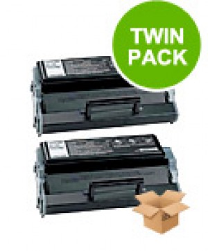2 Multipack Lexmark 12A7415 High Quality Remanufactured Laser Toners. Includes 2 Black