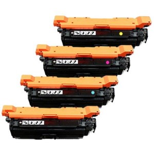 4 Multipack HP 652A/654A (CF320A/CF331A-3A) High Quality Remanufactured Laser Toners. Includes 1 Black, 1 Cyan, 1 Magenta, 1 Yellow