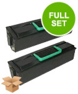 2 Multipack Lexmark E352H11E High Quality Remanufactured Laser Toners. Includes 2 Black
