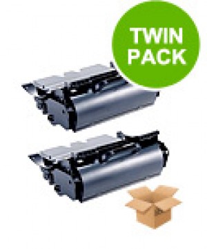 2 Multipack Dell 595-10009 High Quality Remanufactured Laser Toners. Includes 2 Black