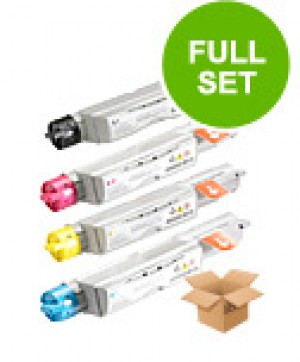4 Multipack Dell 593-10119-25 BK/C/M/Y High Quality Remanufactured Laser Toners. Includes 1 Black, 1 Cyan, 1 Magenta, 1 Yellow