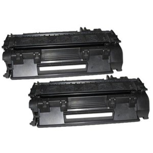 2 Multipack Canon 708 High Quality Remanufactured Laser Toners. Includes 2 Black