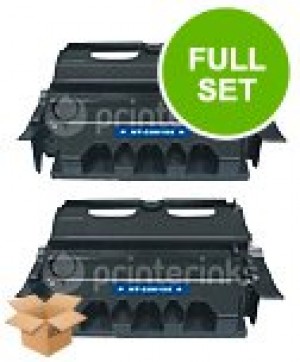 2 Multipack Lexmark 12A5740 High Quality Remanufactured Laser Toners. Includes 2 Black