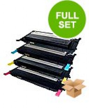 4 Multipack Samsung CLP-660B BK/C/M/Y High Quality  Laser Toners. Includes 1 Black, 1 Cyan, 1 Magenta, 1 Yellow